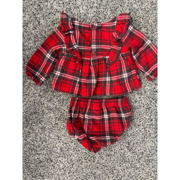 ❤️Baby Girl Cat & Jack Flannel Set 0-3M - Picture 3 of 4